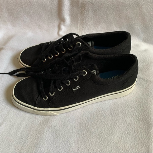 Keds Women’s size 7 1/2 Jump Kick twill black lace up sneakers w/Dream Foam - Picture 6 of 7